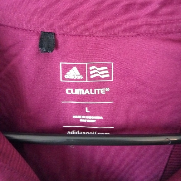 ADIDAS MENS RED POLO - Picture 3 of 6